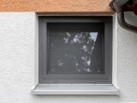 Kunststoff-Aluminium-Fenster in Metallic 