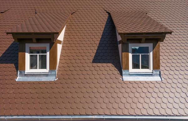 Holz-Aluminium-Fenster PaXoptima 78 im Dachgeschoss